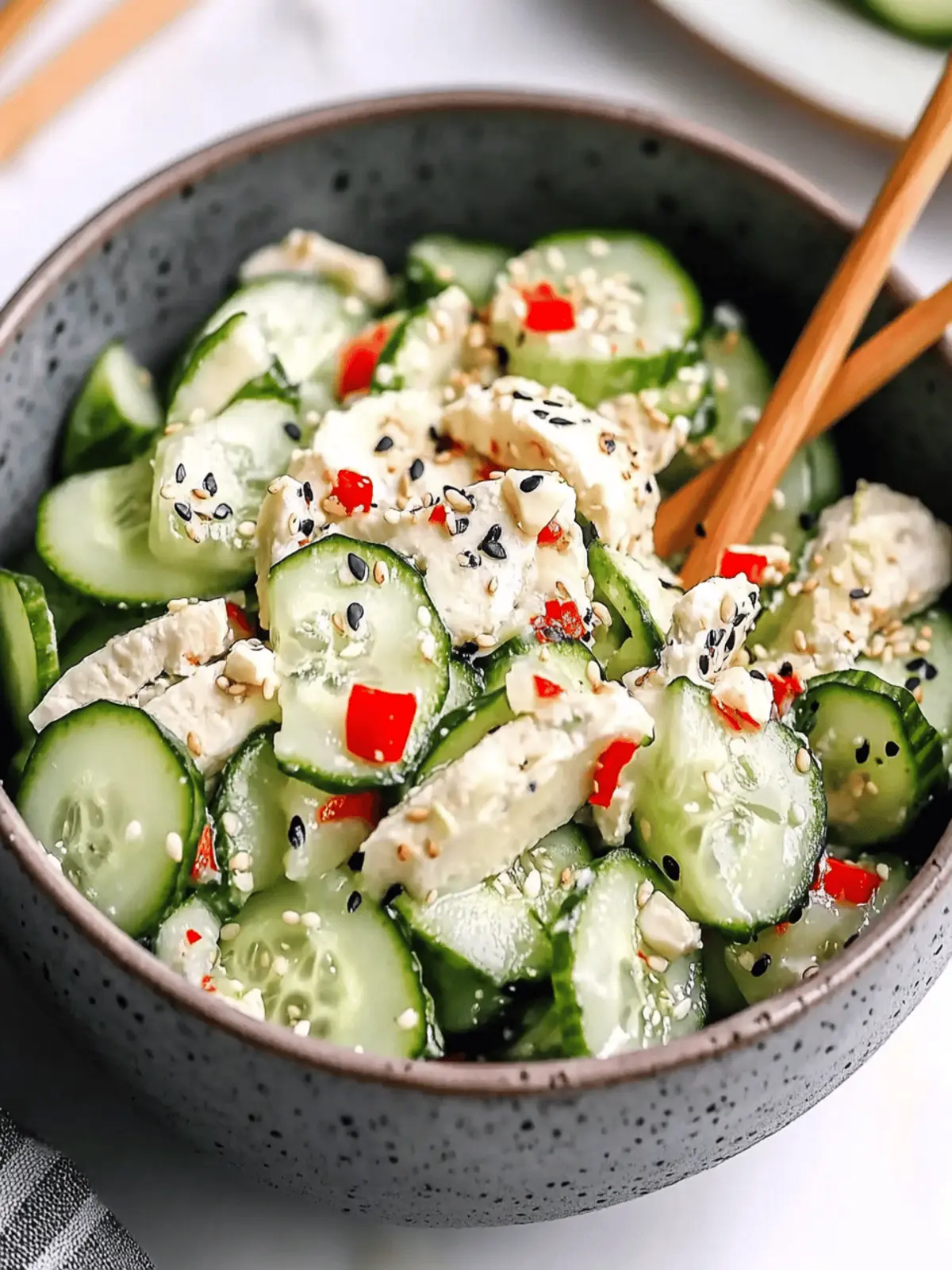 California Roll Cucumber Salad
