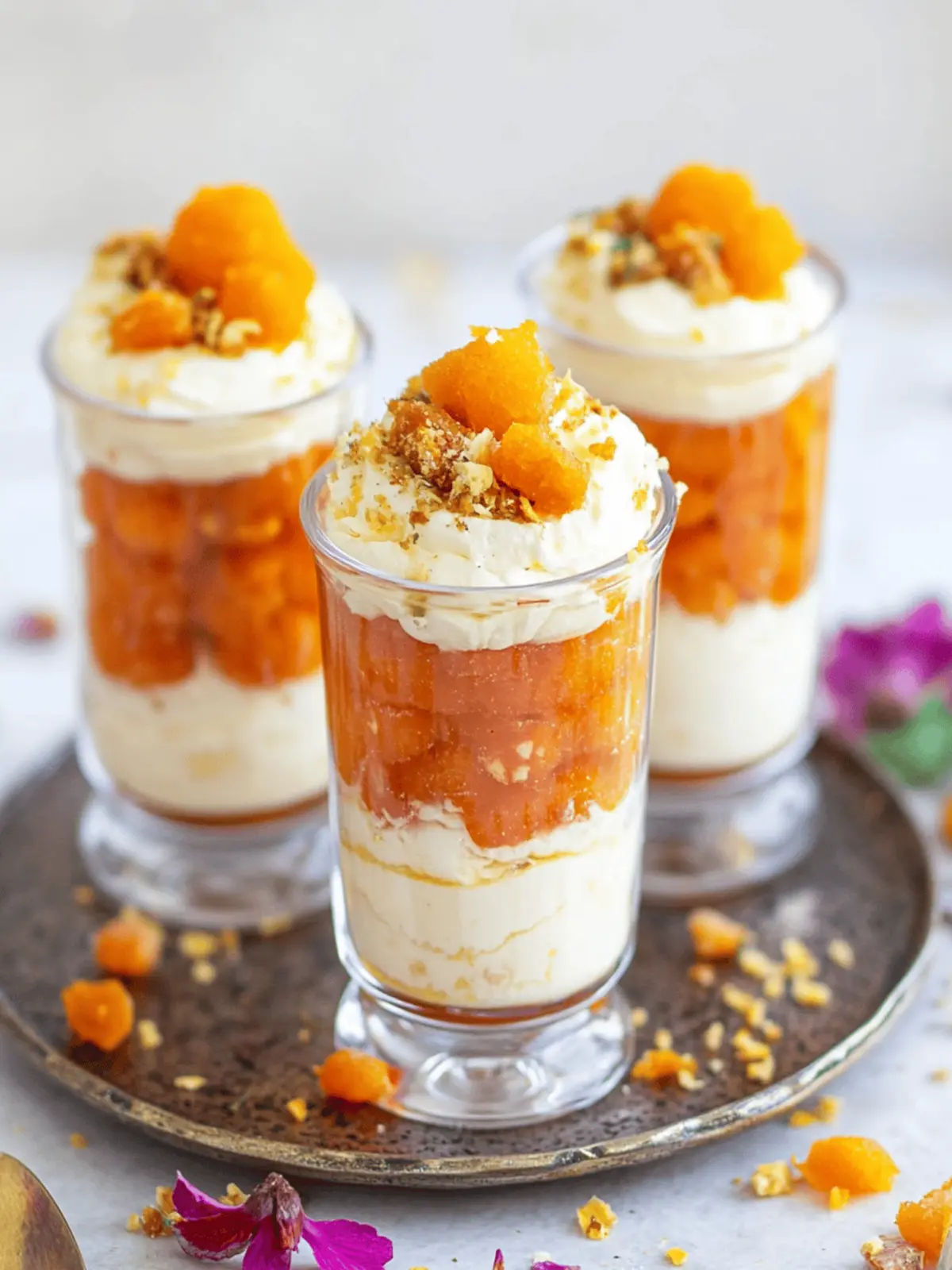 Motichoor Ladoo Cheesecake Parfait