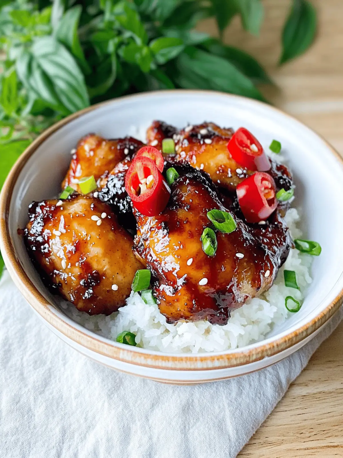 Sticky Sweet Chili Chicken Thighs