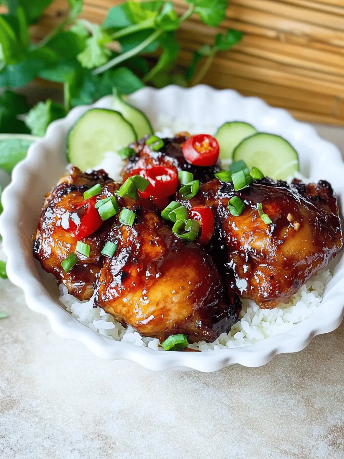 Sticky Sweet Chili Chicken Thighs