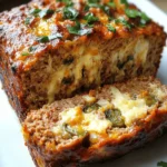 Smoky Jalapeno Popper Meatloaf