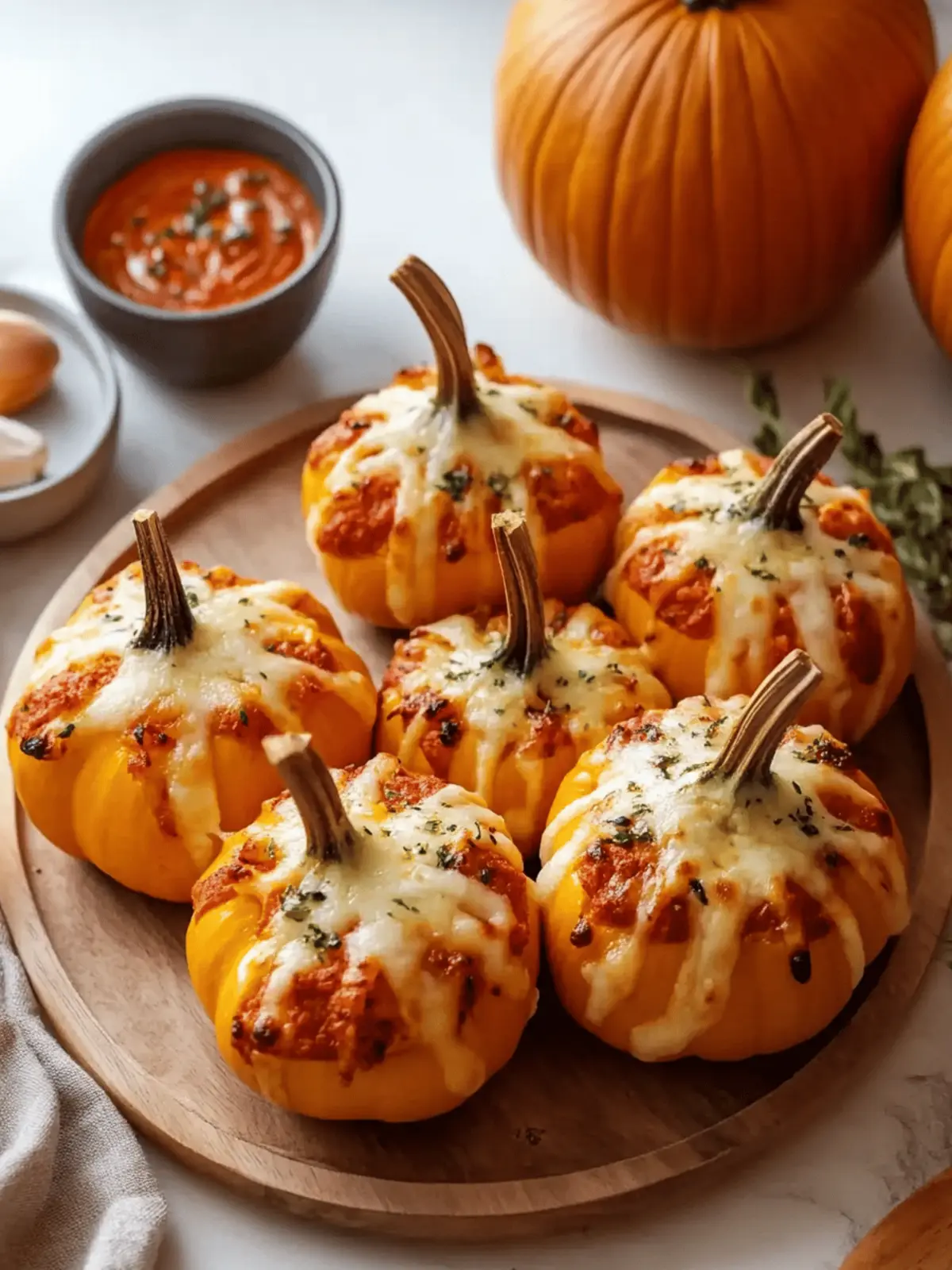 Pizza-Stuffed Pumpkins