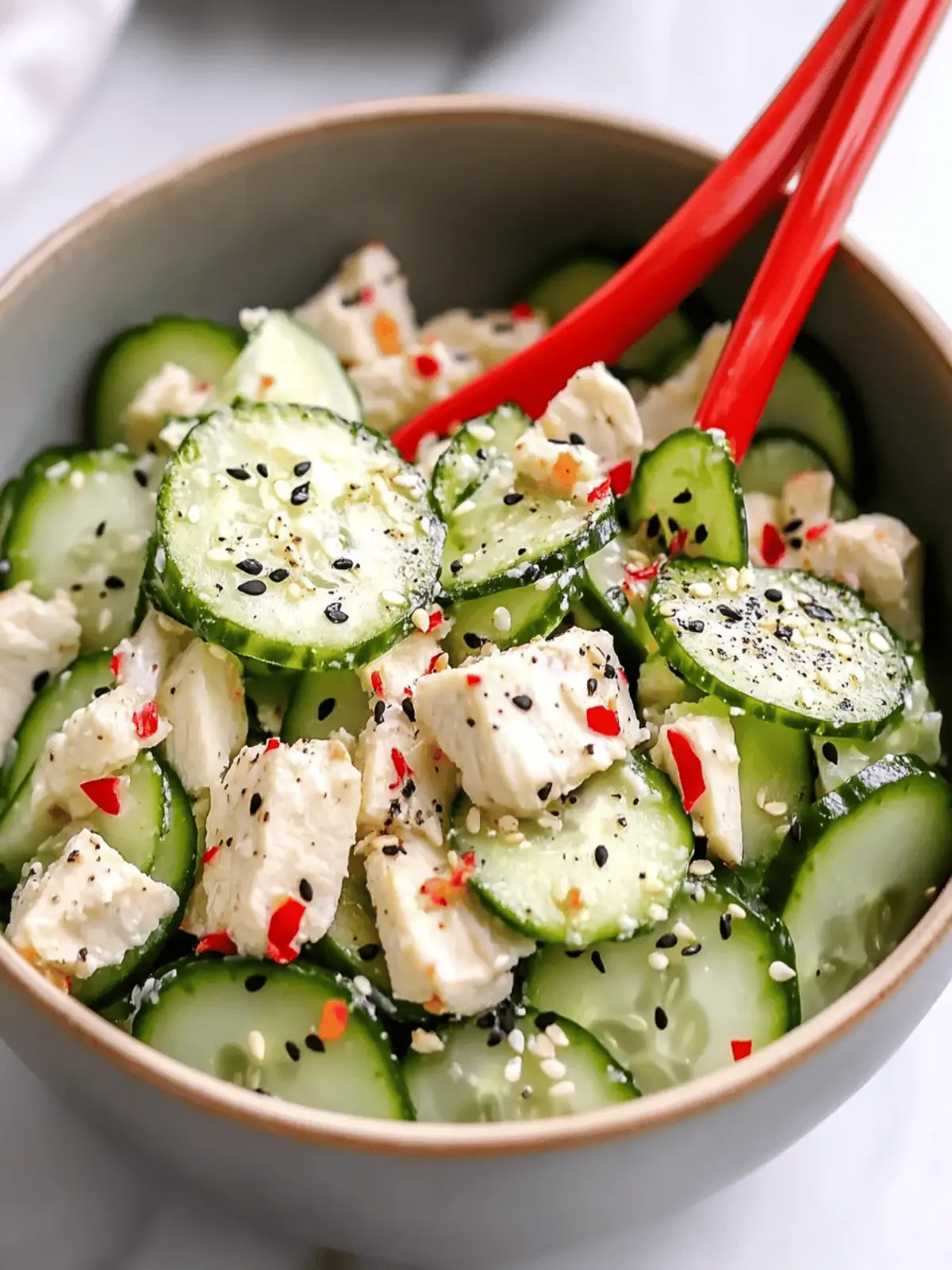 California Roll Cucumber Salad