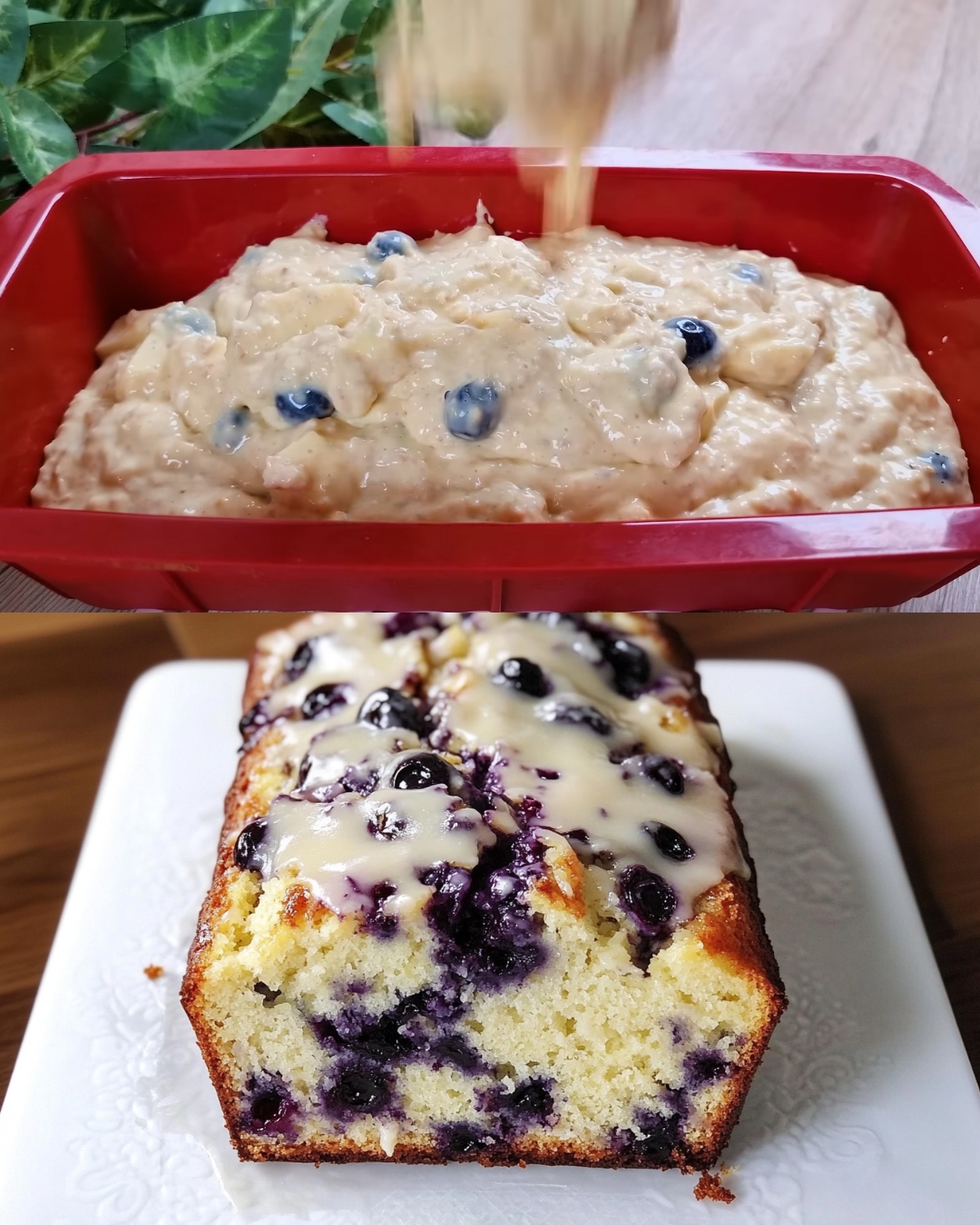 Blueberry Lemon Loaf Cake