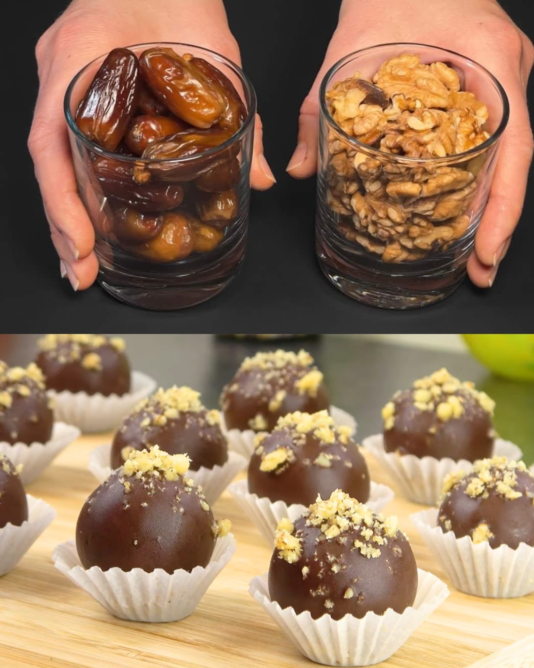 Date, Walnut, and Chocolate Energy Balls