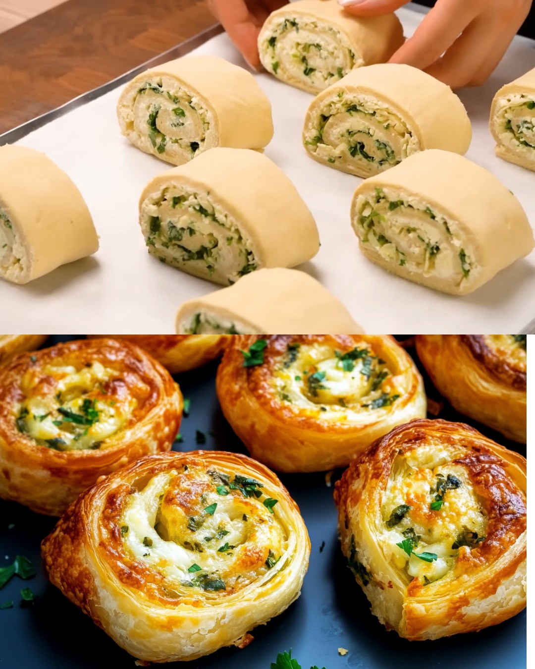 Garlic Cheese Puff Pastry Pockets