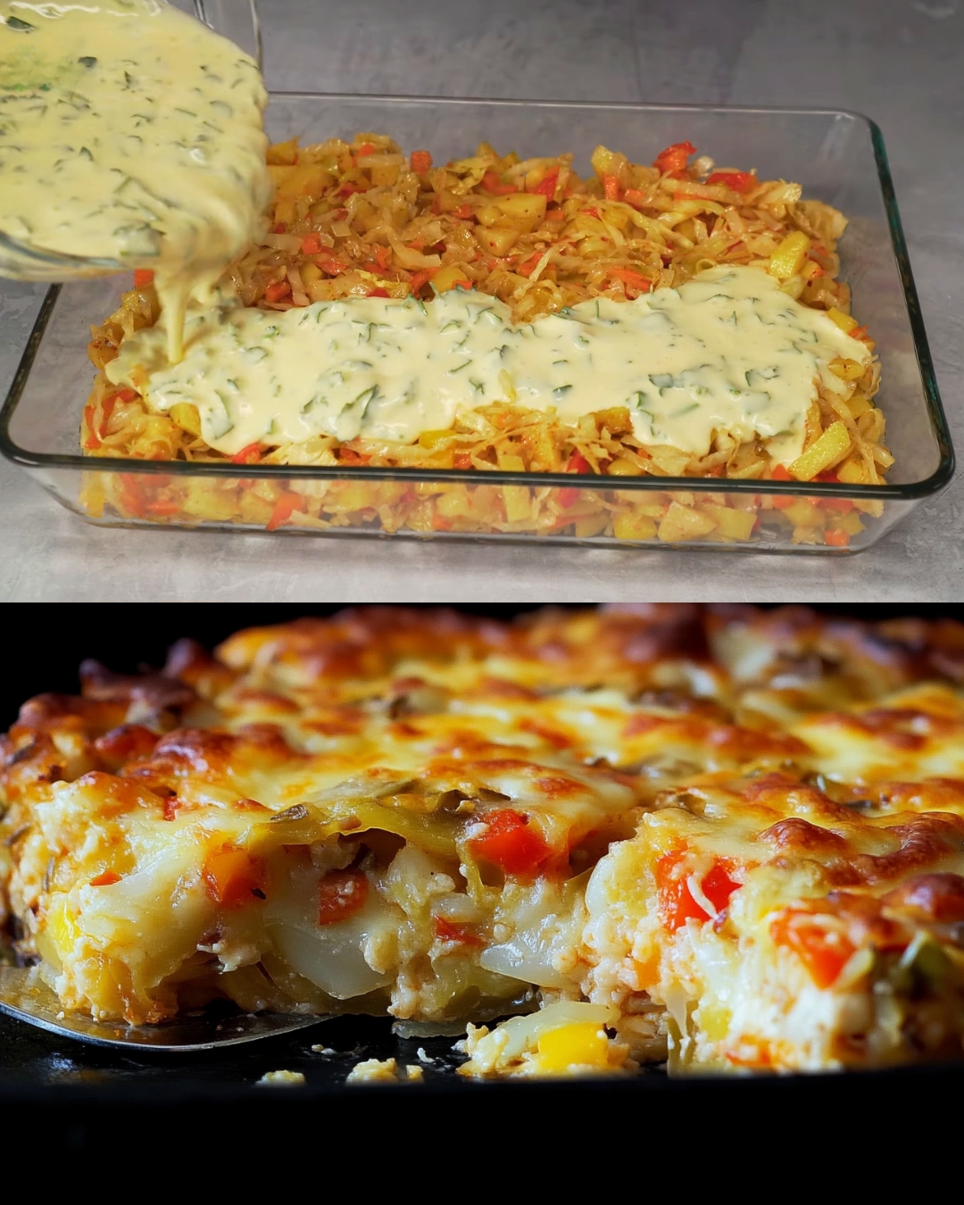 Cheesy Cabbage Casserole