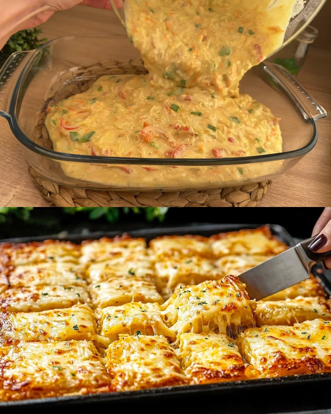 Cheesy Baked Potato and Vegetable Casserole