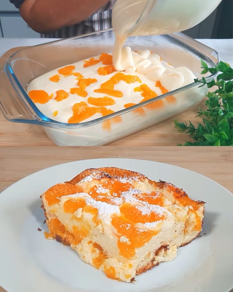 Fruity Quark Casserole with Tangerines finished dish