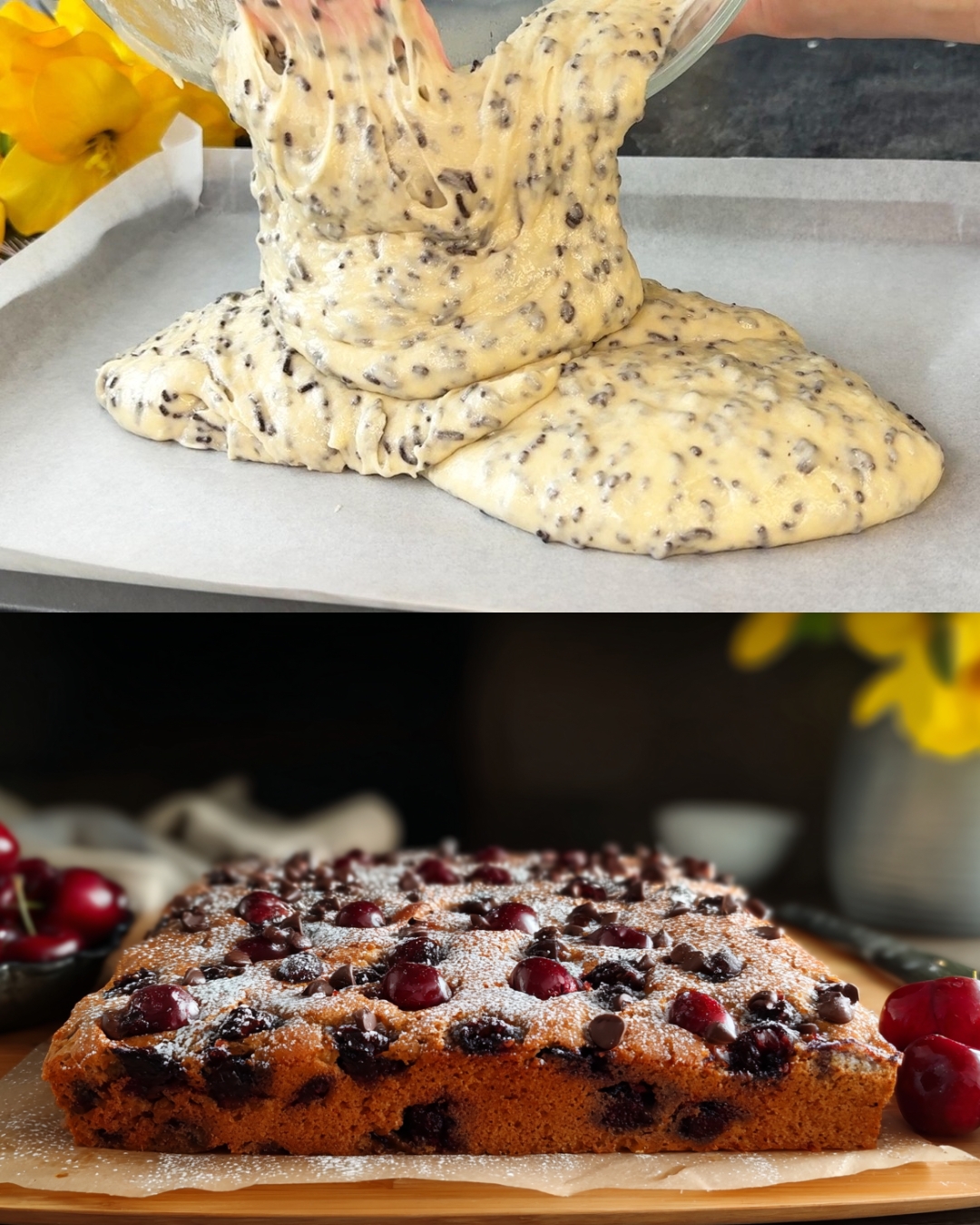 Cherry Chocolate Chip Cake