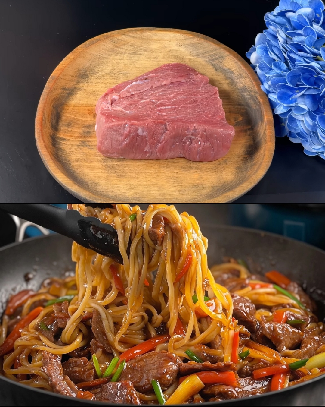 Beef and Vegetable Stir-Fry Noodles with Savory Sauce