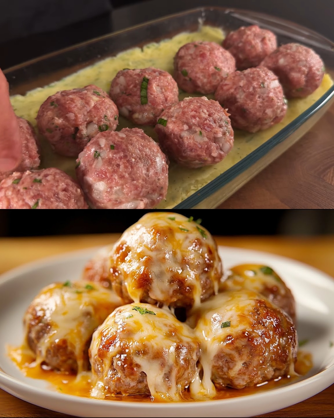 Creamy Baked Potato and Meat Casserole with Mozzarella and Mustard Sauce