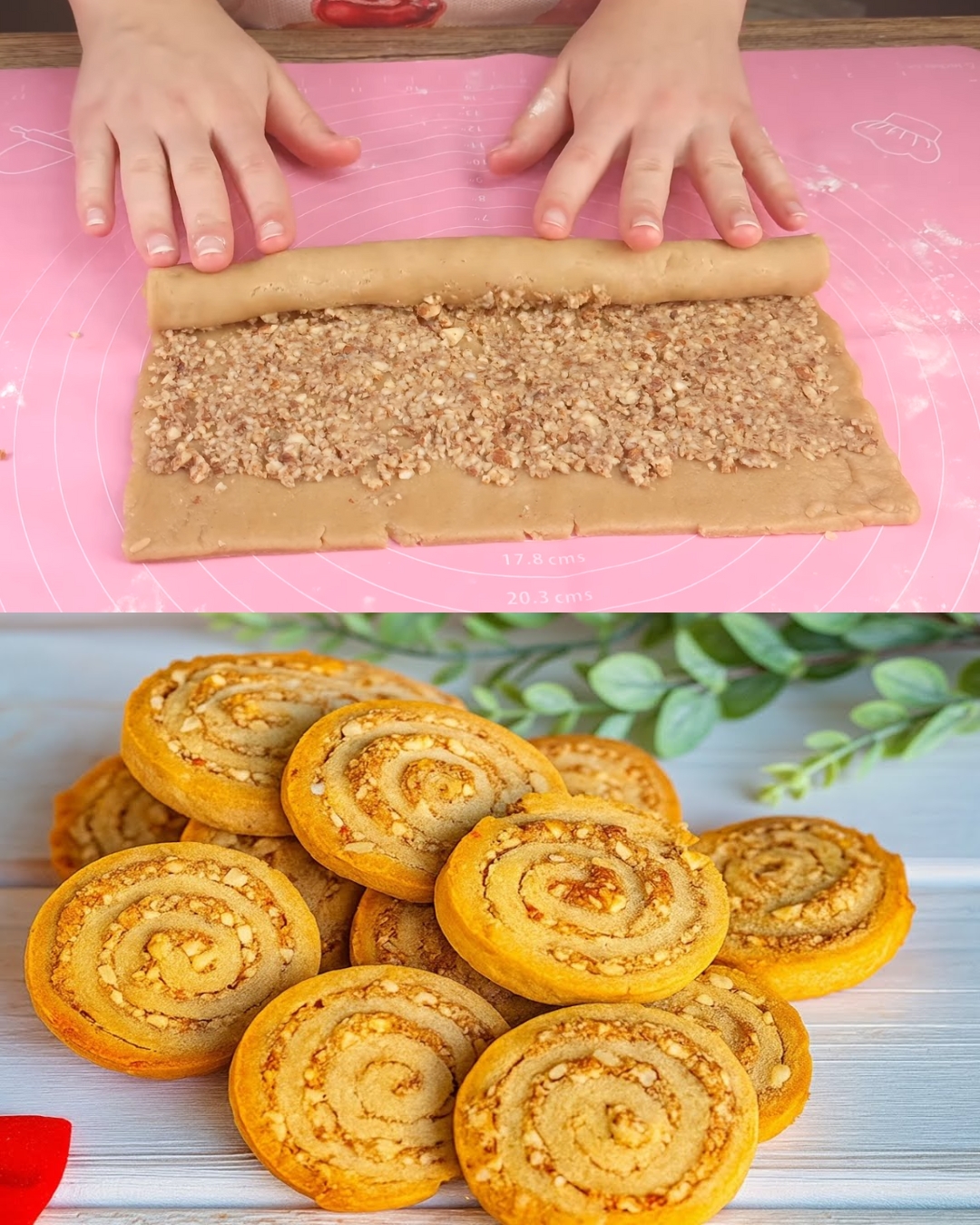 Cinnamon Almond Swirl Cookies