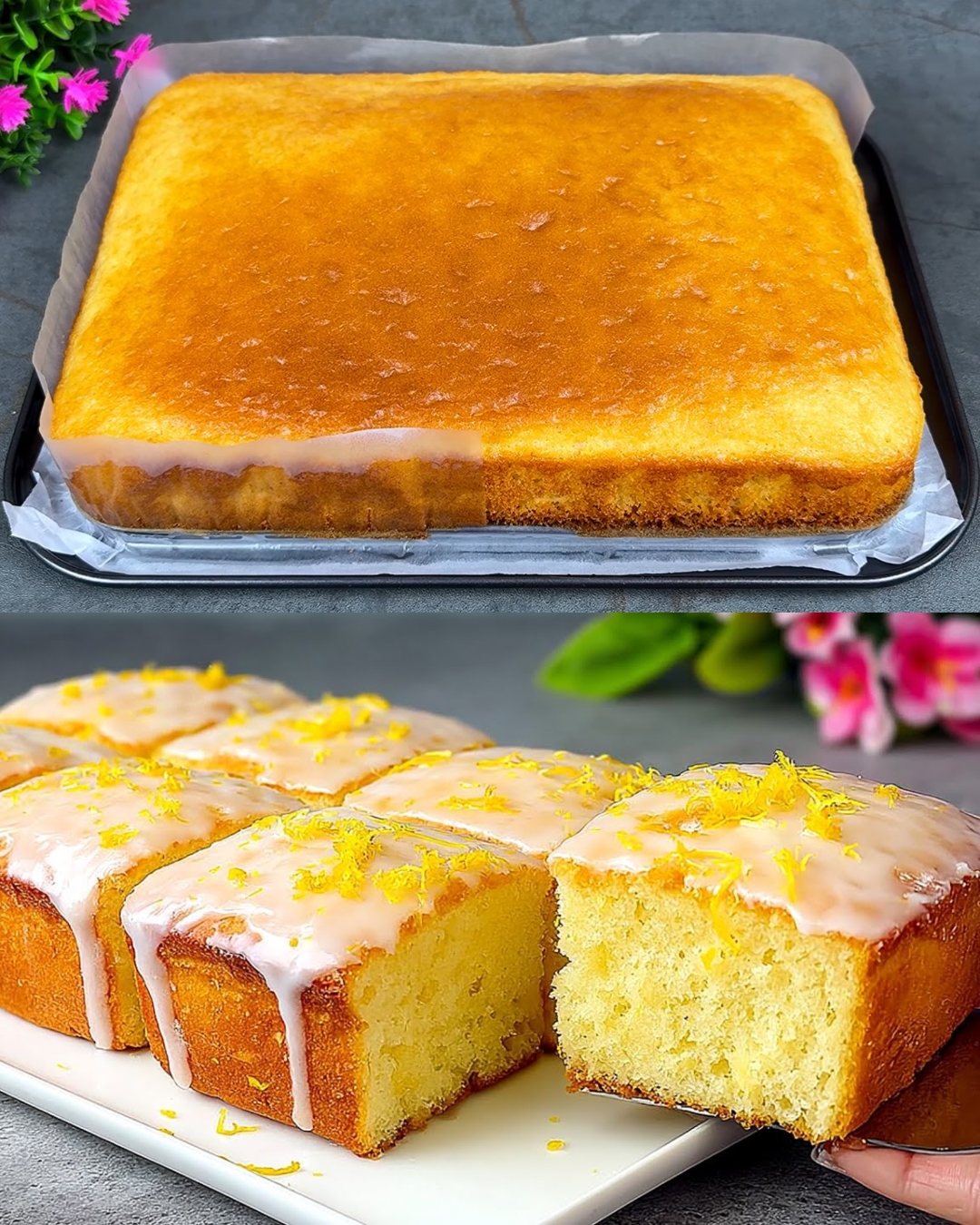 Lemon Drizzle Cake – Soft, Citrusy, and Irresistibly Moist
