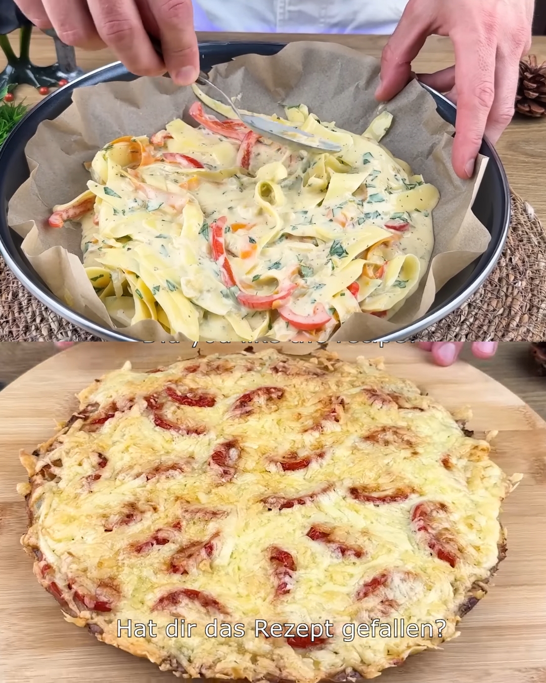 Cheesy Potato and Vegetable Bake with Creamy Garlic Dill Sauce