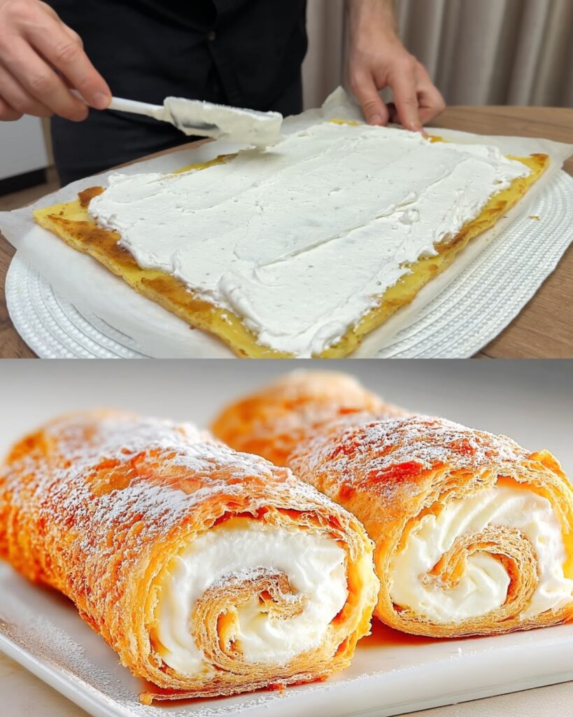 CREAMY BANANA PUFFS WITH LEMON CONDENSED MILK CREAM