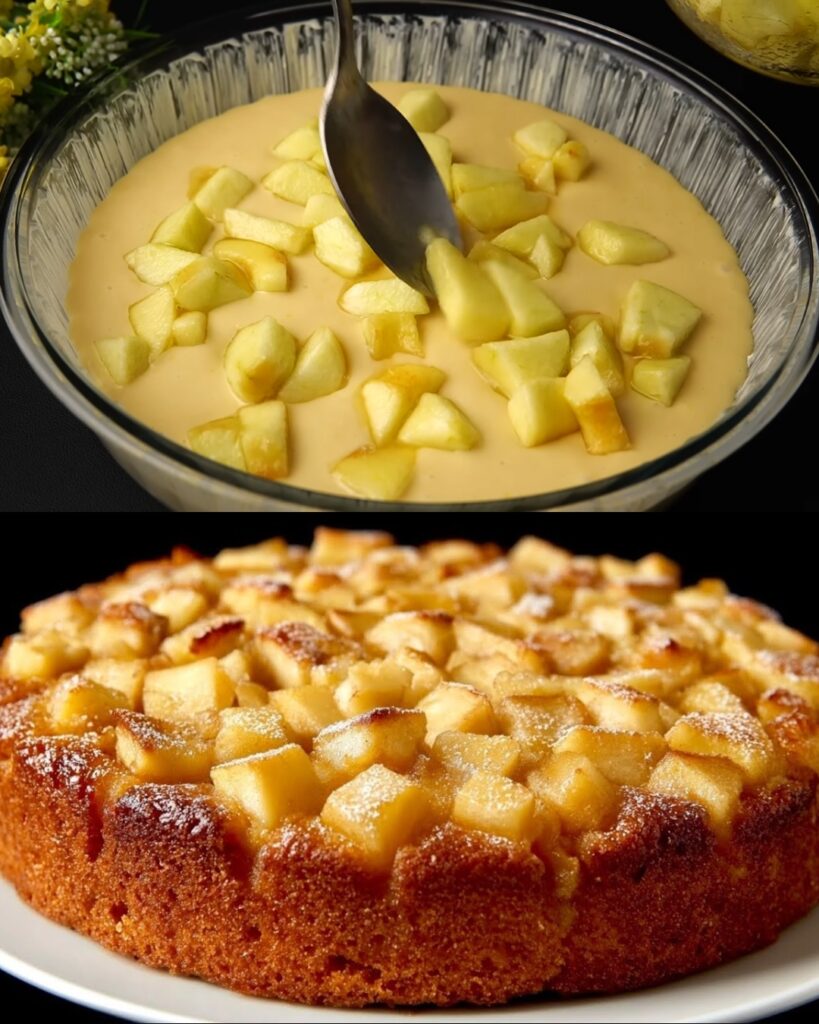 Fluffy Apple Yogurt Cake – A Cozy and Fragrant Delight finished dish