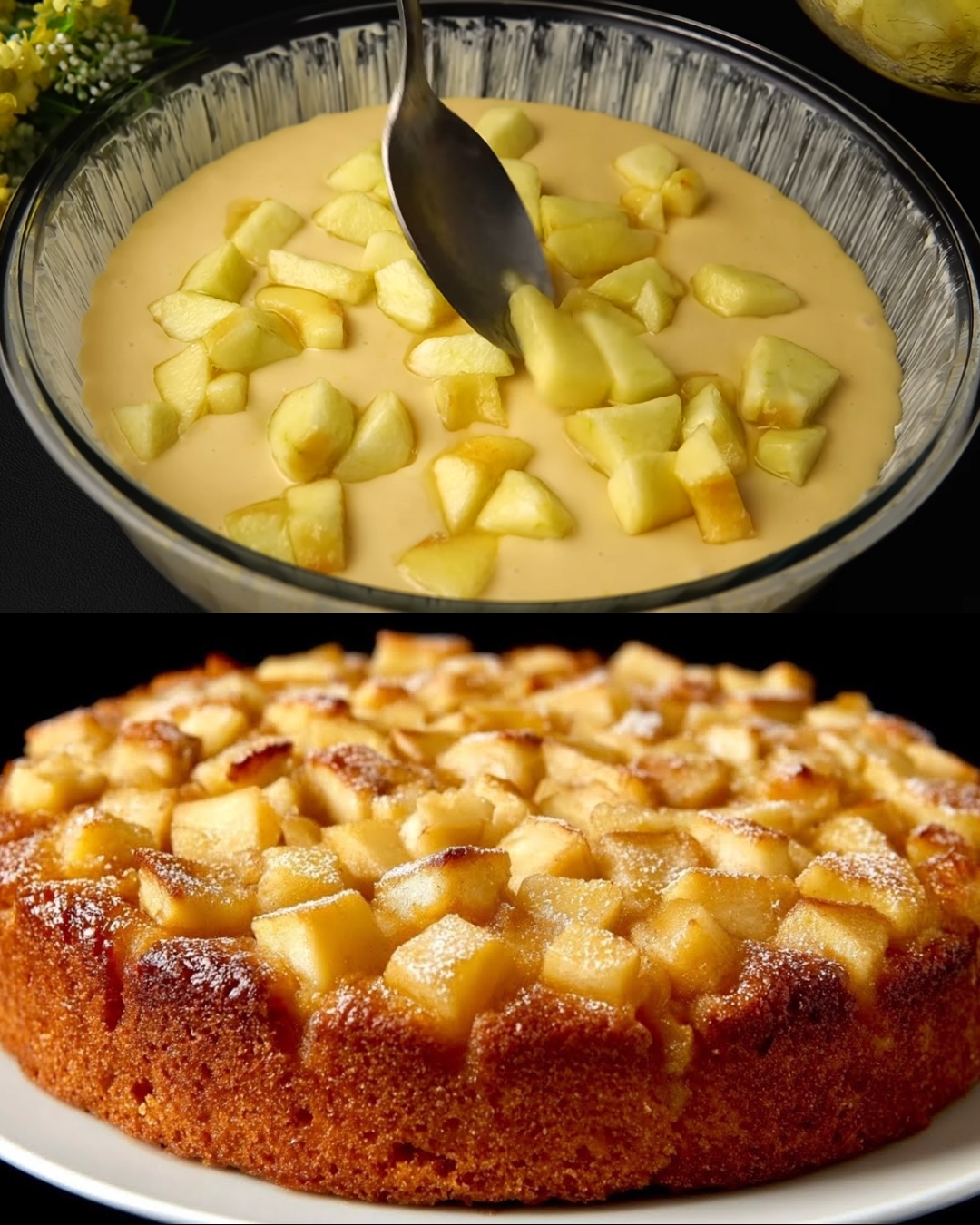 Fluffy Apple Yogurt Cake – A Cozy and Fragrant Delight
