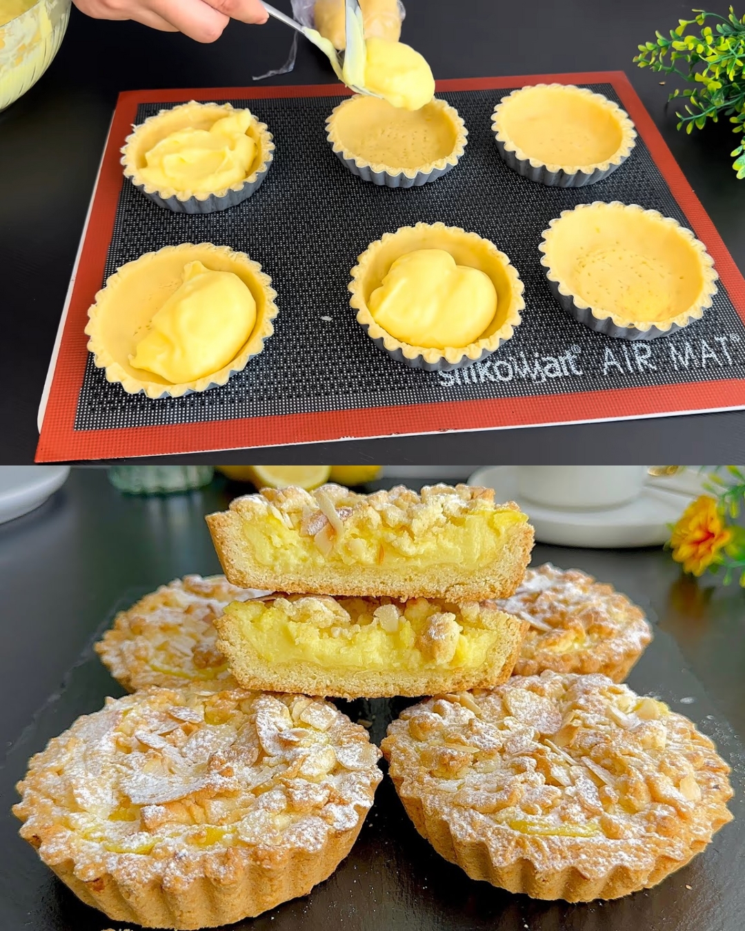 Lemon Cream Tartlets with Buttery Crust