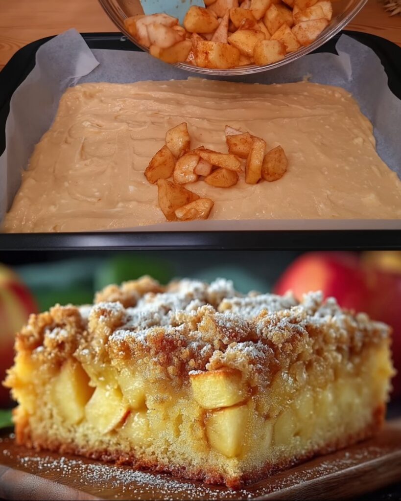 German Apple Crumble Cake
