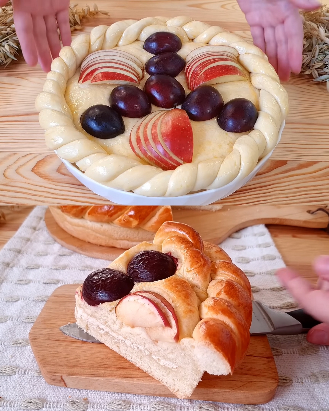 Sweet Cottage Cheese and Fruit Bread