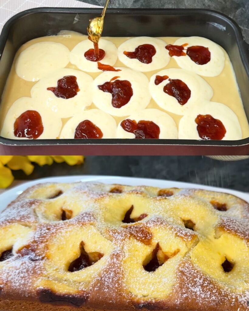Lemon Yogurt Cake with Apricot Jam Glaze