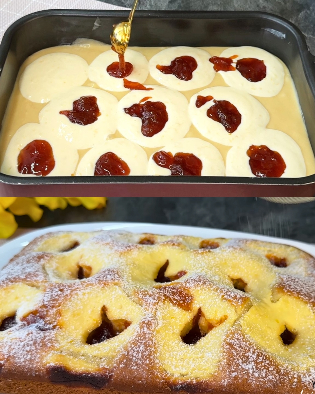 Lemon Yogurt Cake with Apricot Jam Glaze