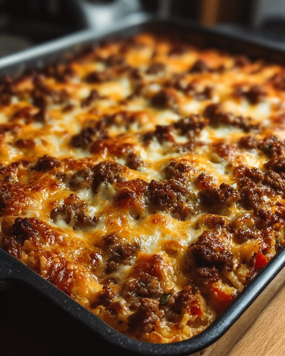 Cheesy Ground Beef Casserole