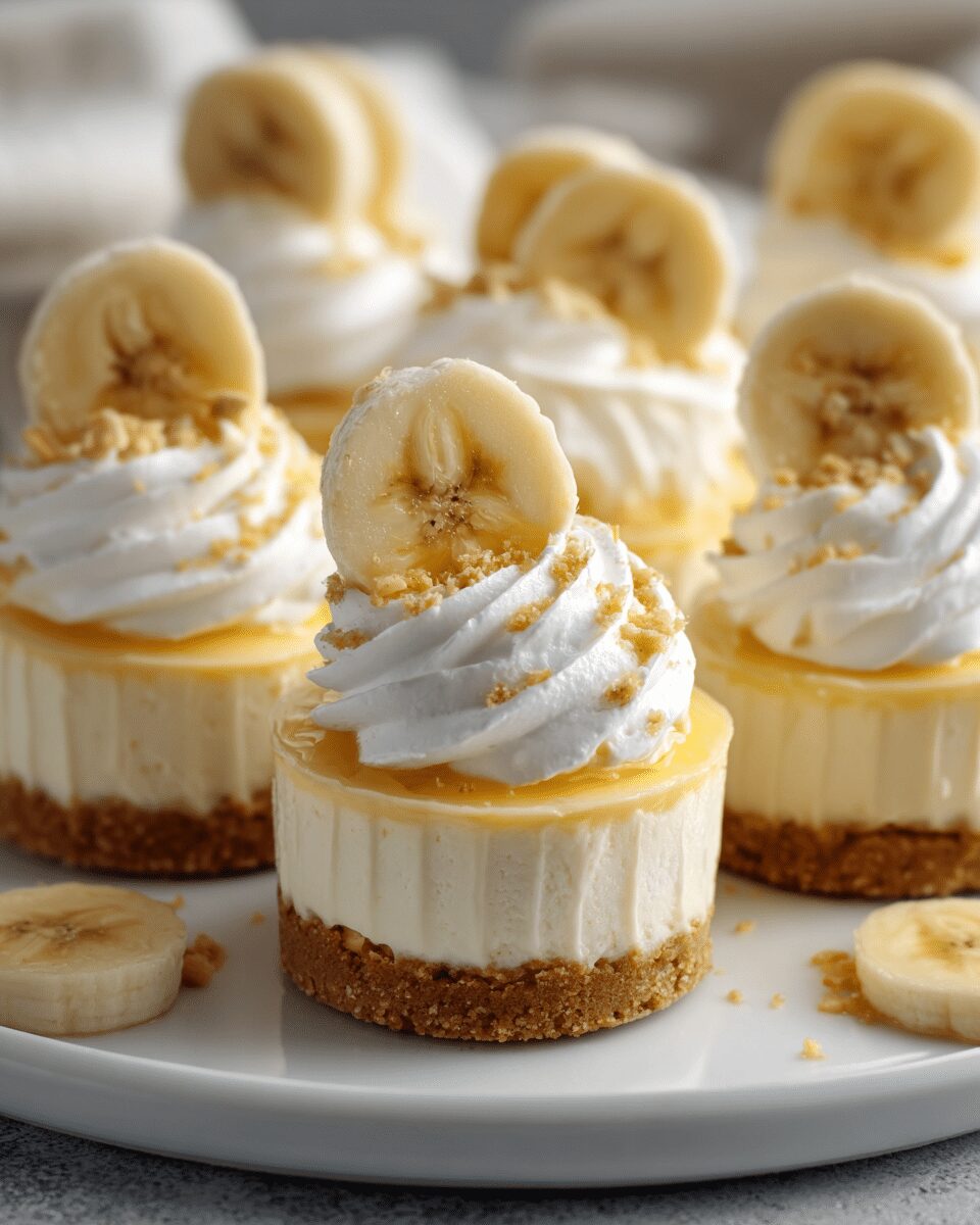 Mini Banana Pudding Cheesecakes