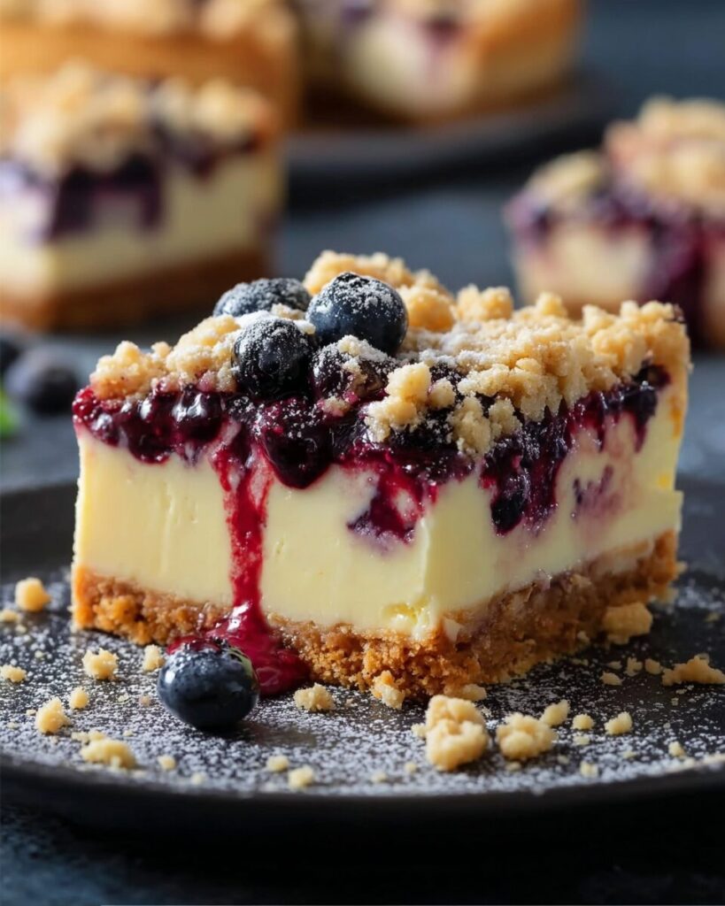 Blueberry and Currant Cheesecake