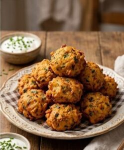 When you have potatoes and onions at home, make these golden fritters 4 When you have potatoes and onions at home, make these golden fritters