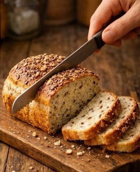 seeded no knead jar