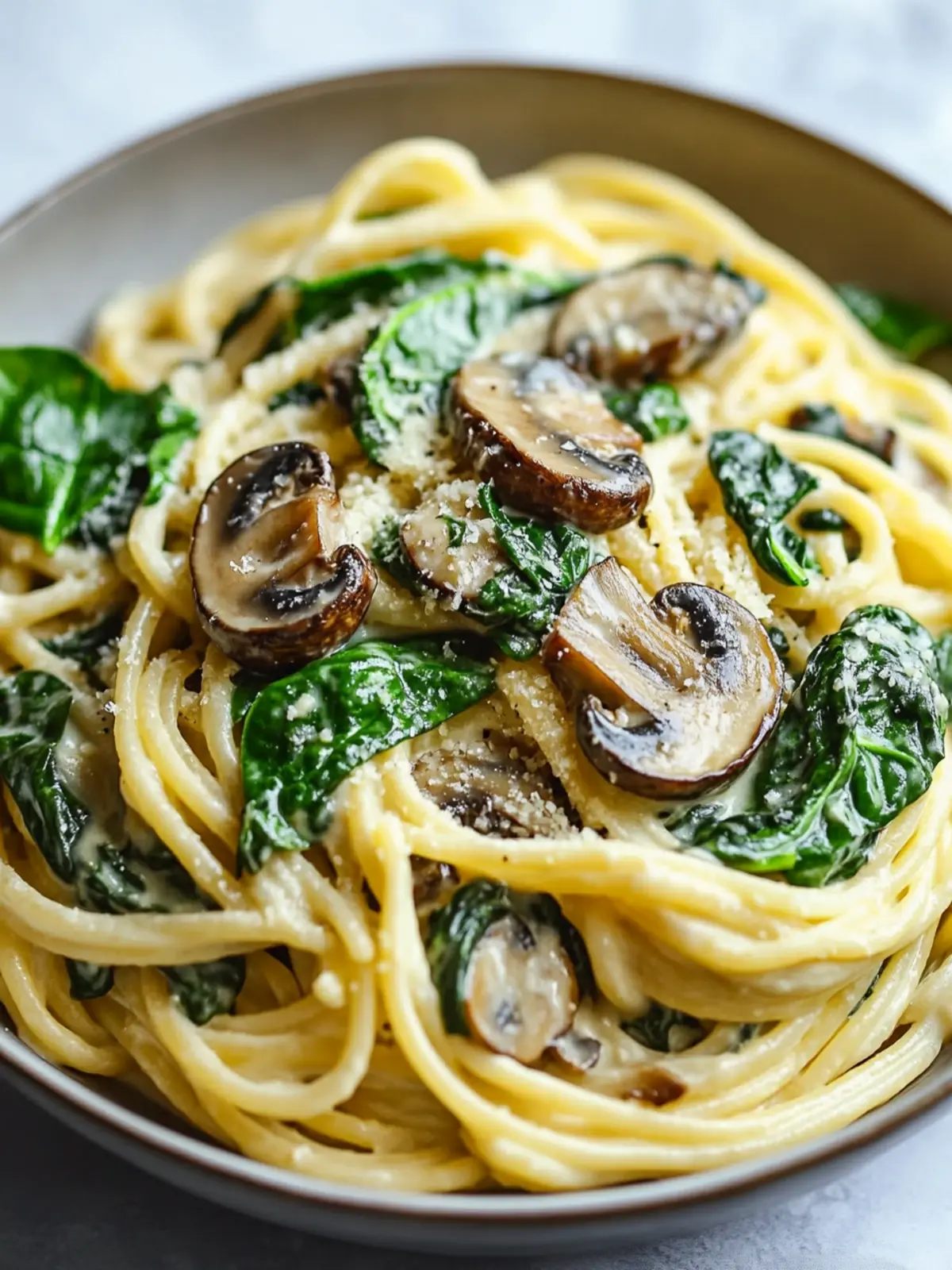 Creamy Spinach Mushroom Pasta That'll Satisfy Your Cravings 2 Spinach Mushroom Pasta