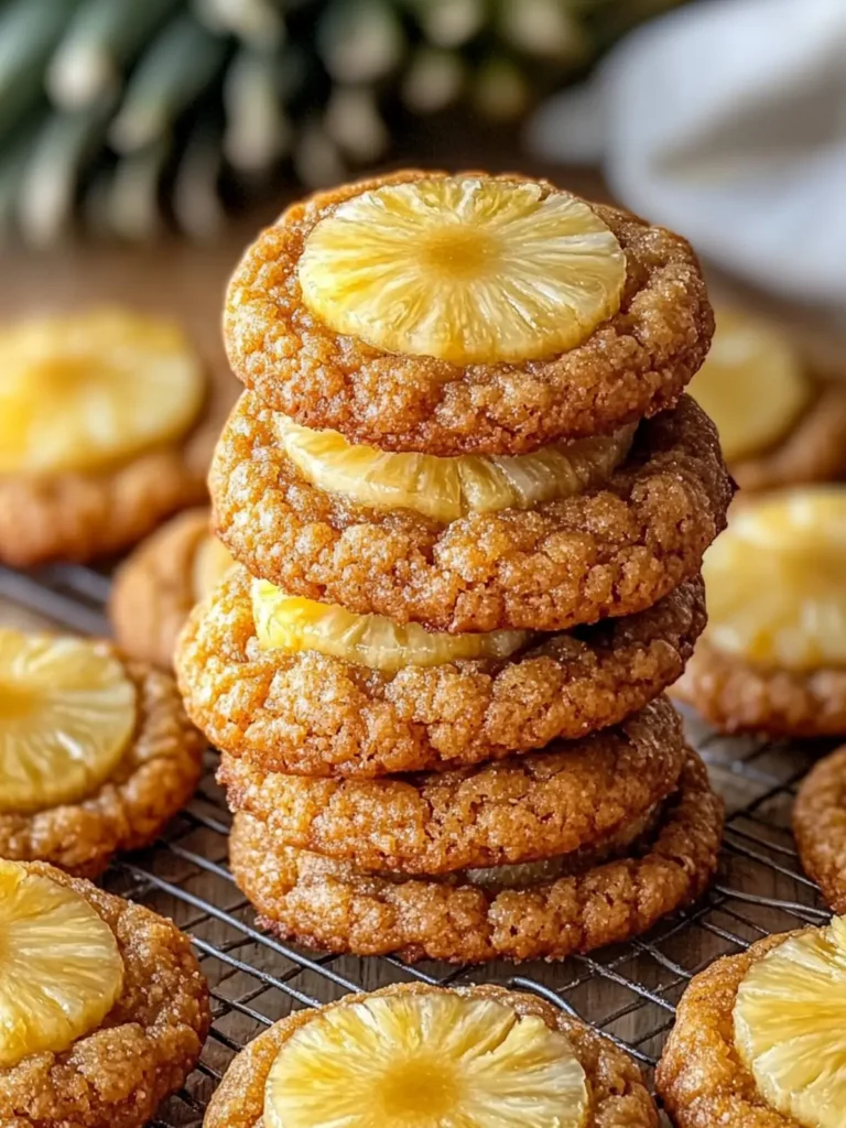 Pineapple Brown Sugar Cookies