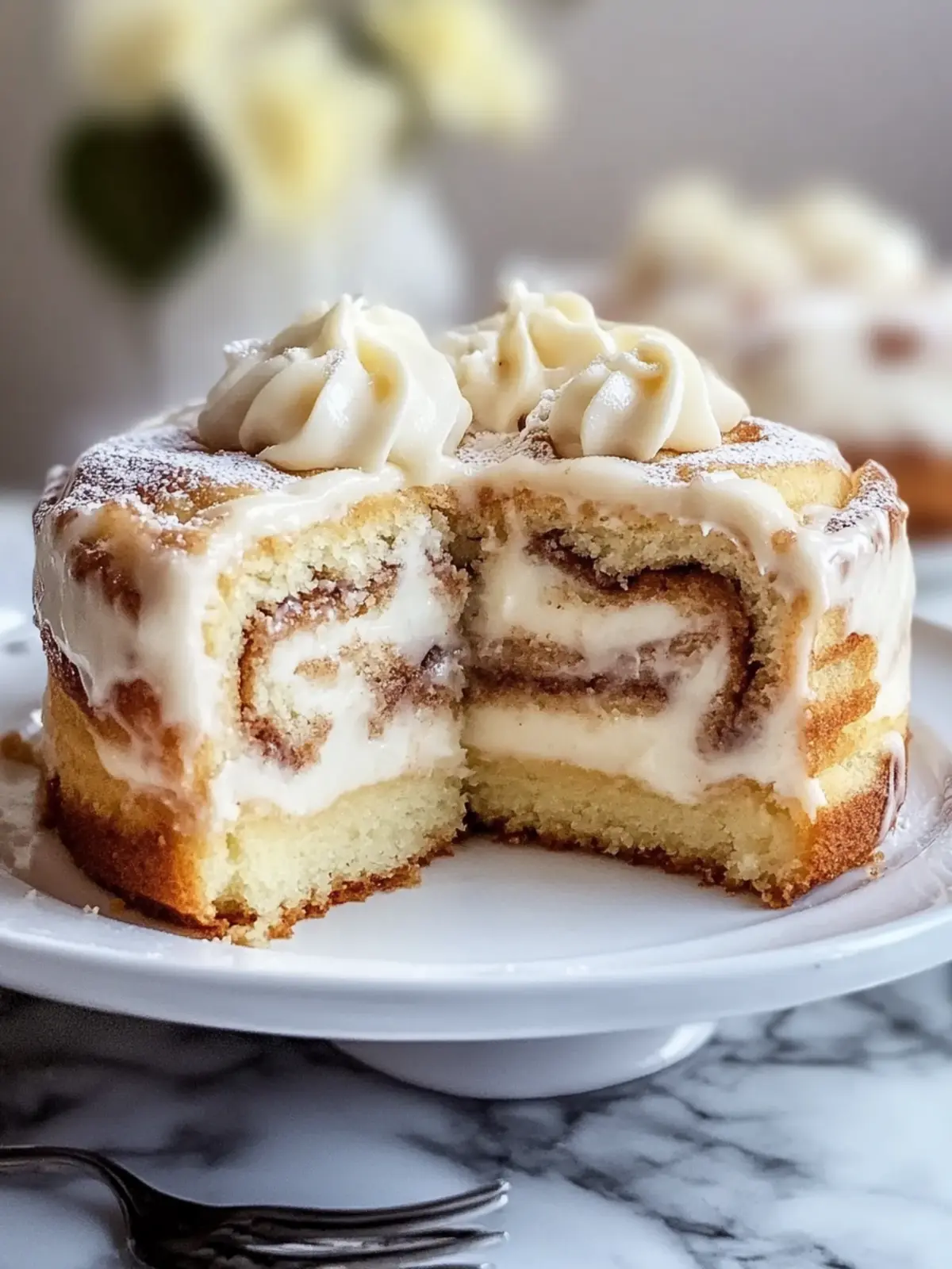 Cinnamon Roll Poke Cake: Cozy Delight for Any Occasion 3 Cinnamon Roll Poke Cake