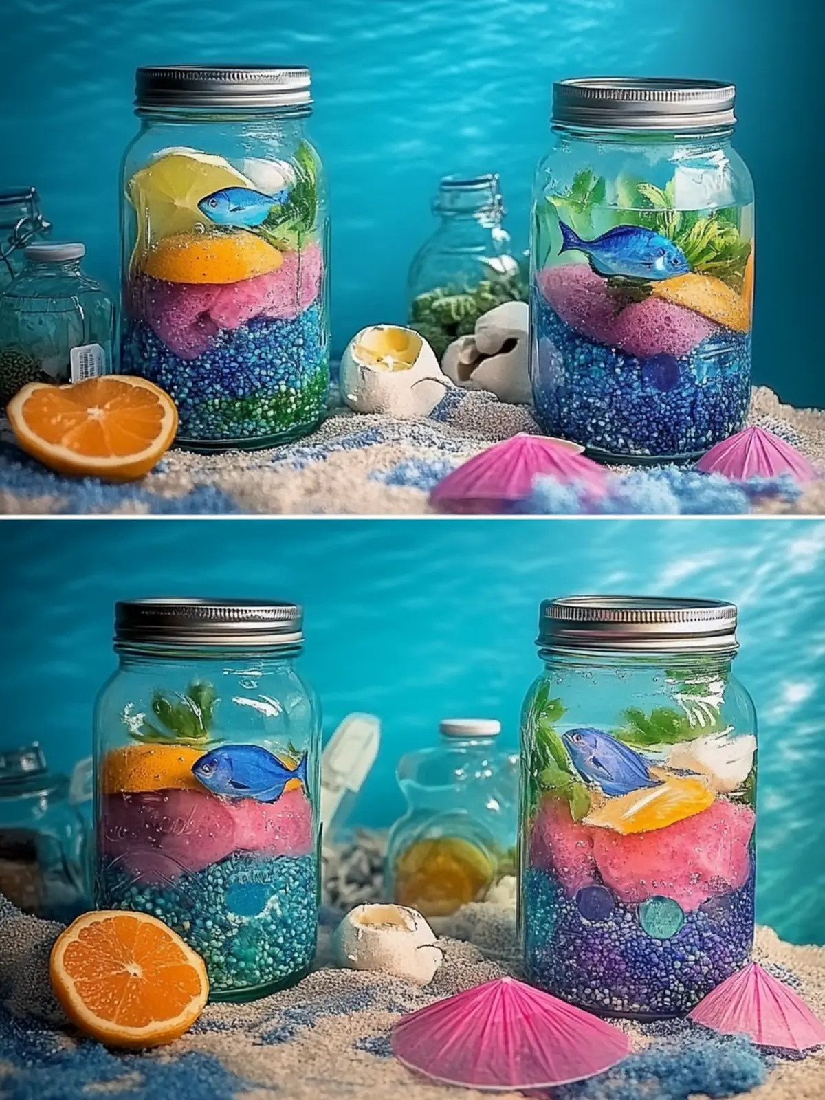 Create Colorful Ocean in Jars: A Fun DIY Craft for All Ages 3 Colorful Ocean in Jars