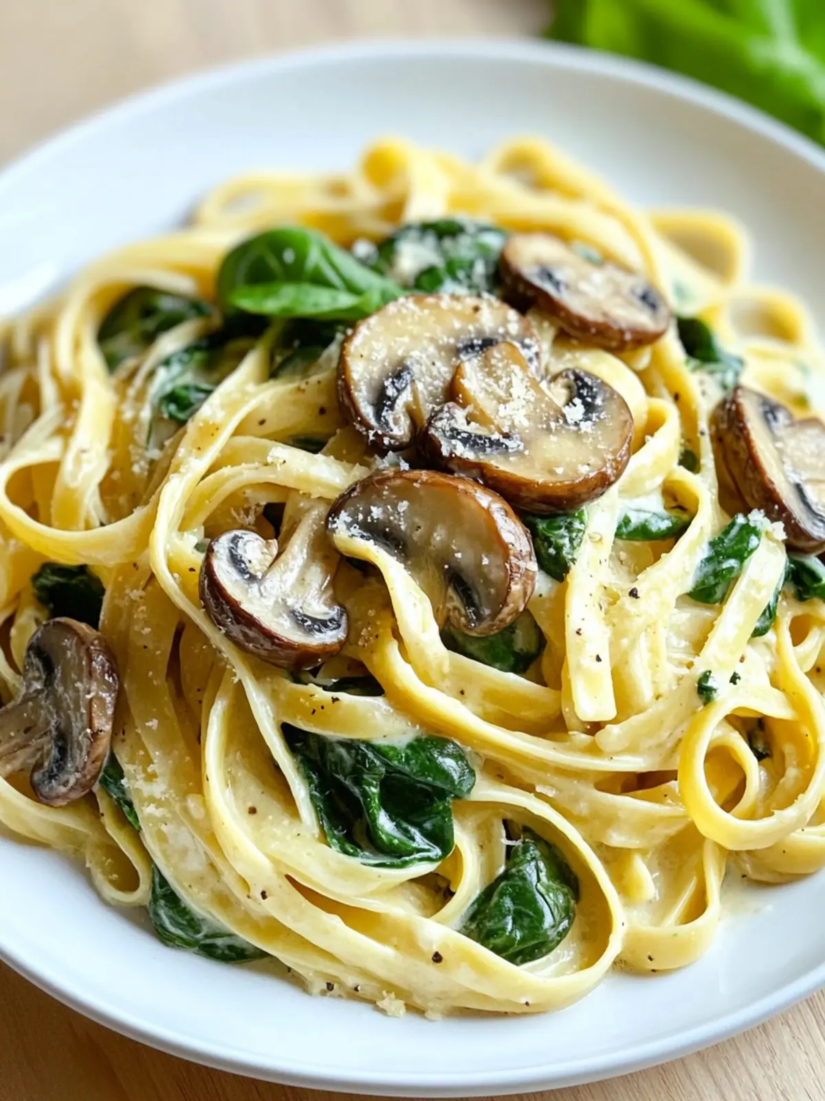 Creamy Spinach Mushroom Pasta That'll Satisfy Your Cravings 4 Spinach Mushroom Pasta