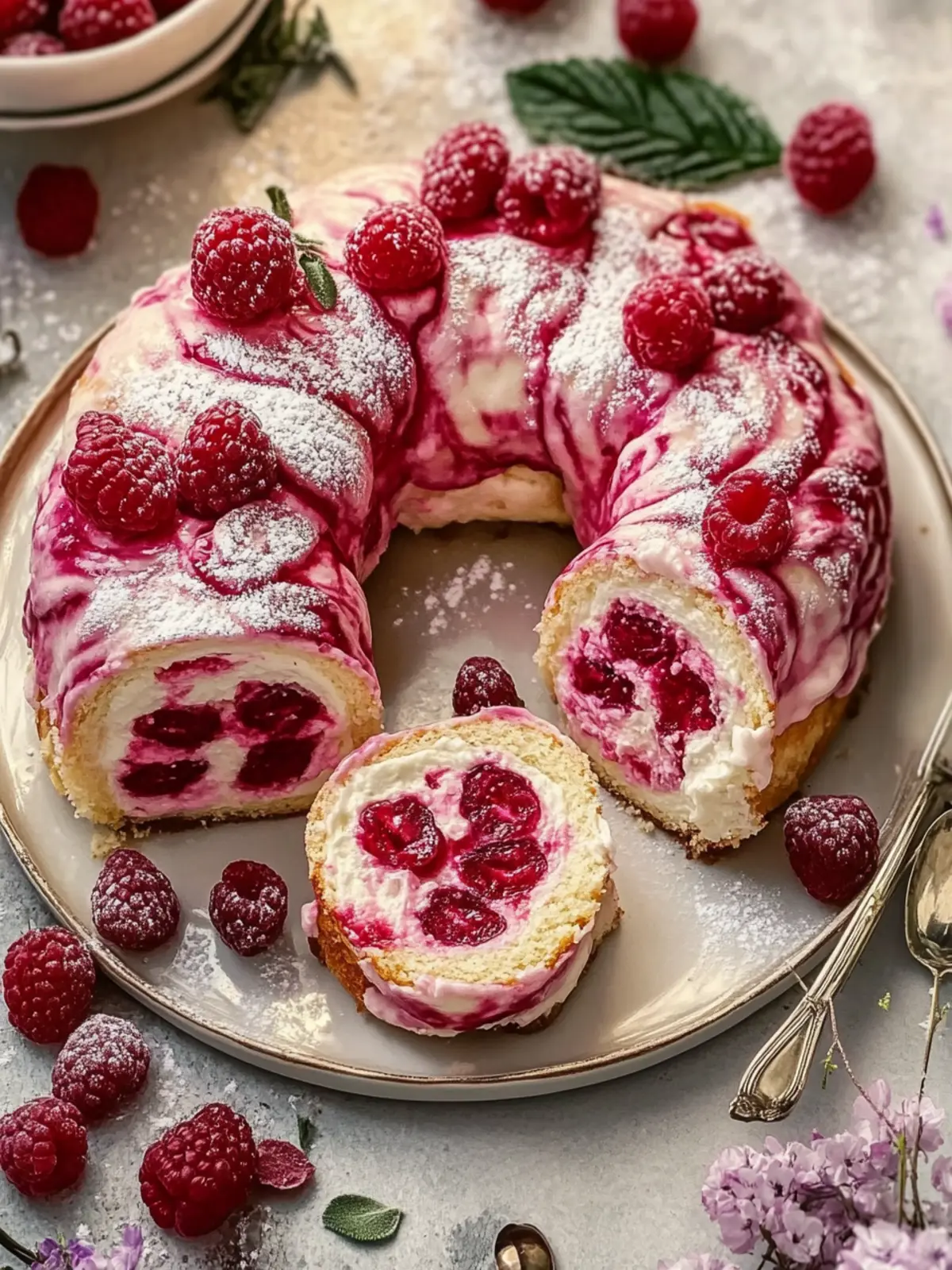 Raspberry Cream Cheesecake Rolls: A Sweet Homemade Delight 4 Raspberry Cream Cheesecake Rolls