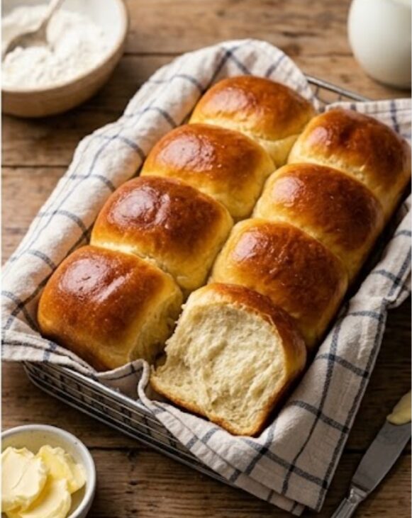 Milk Brioche Rolls finished dish