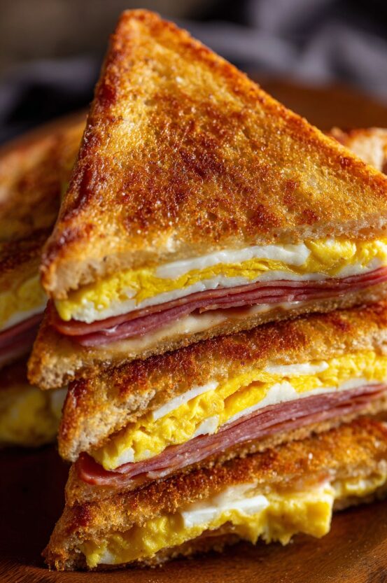 My husband wants to do this almost every day: The Ultimate Breakfast Sandwich!
