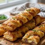 This is absolutely delicious. ! How to Make Savory Cheese and Beef Pastry Twists