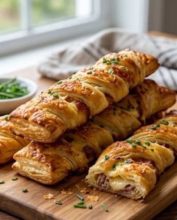 This is absolutely delicious. ! How to Make Savory Cheese and Beef Pastry Twists