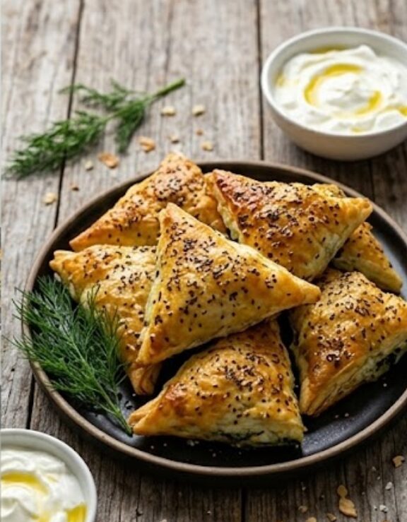 Make delicious spanakopita as an appetizer in no time!