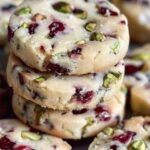 Zero carbs! You can eat as much as you like, with these Cranberry Pistachio Shortbread Cookies