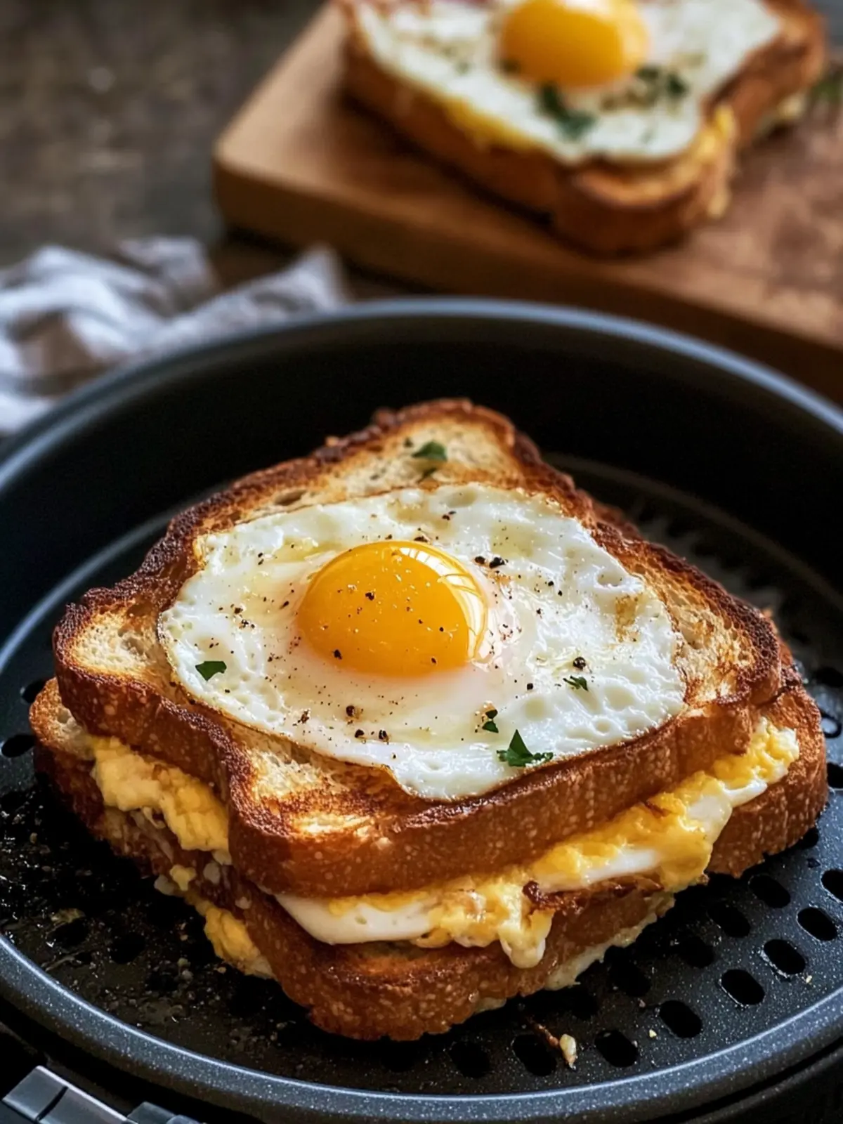 Savory Easy Air Fryer Egg on Toast Ready in 15 Minutes 4 Easy Air Fryer Egg on Toast